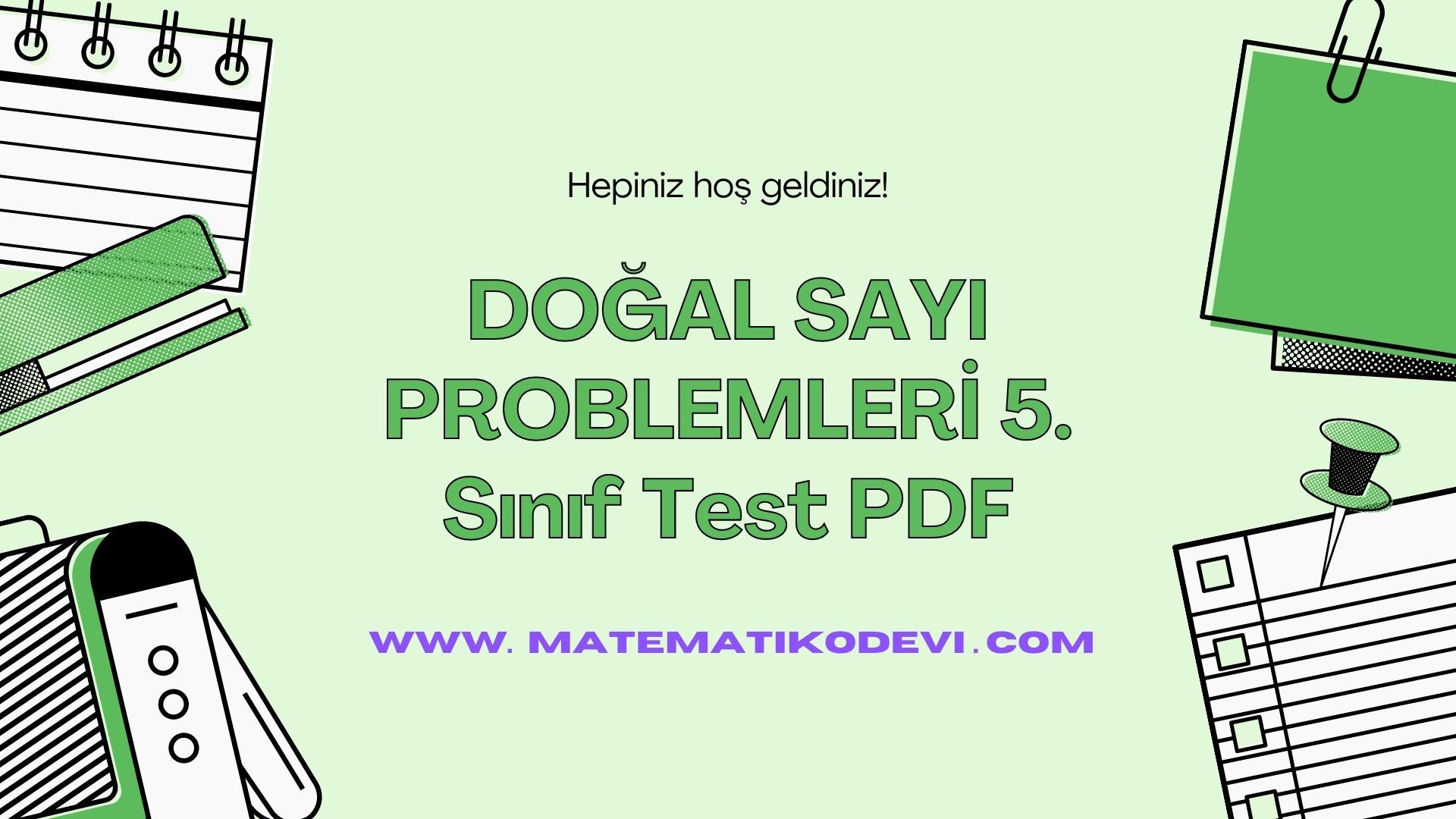 DOGAL SAYI PROBLEMLERI 5. Sinif Test PDF