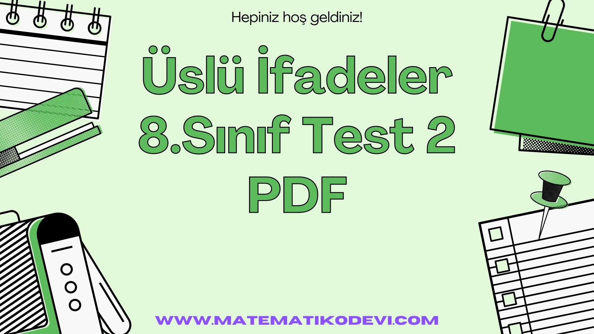 Yesil ve Beyaz Okul Malzemeleri Ilkokul Hakkimda Ilkogretim Egitim Sunumu10