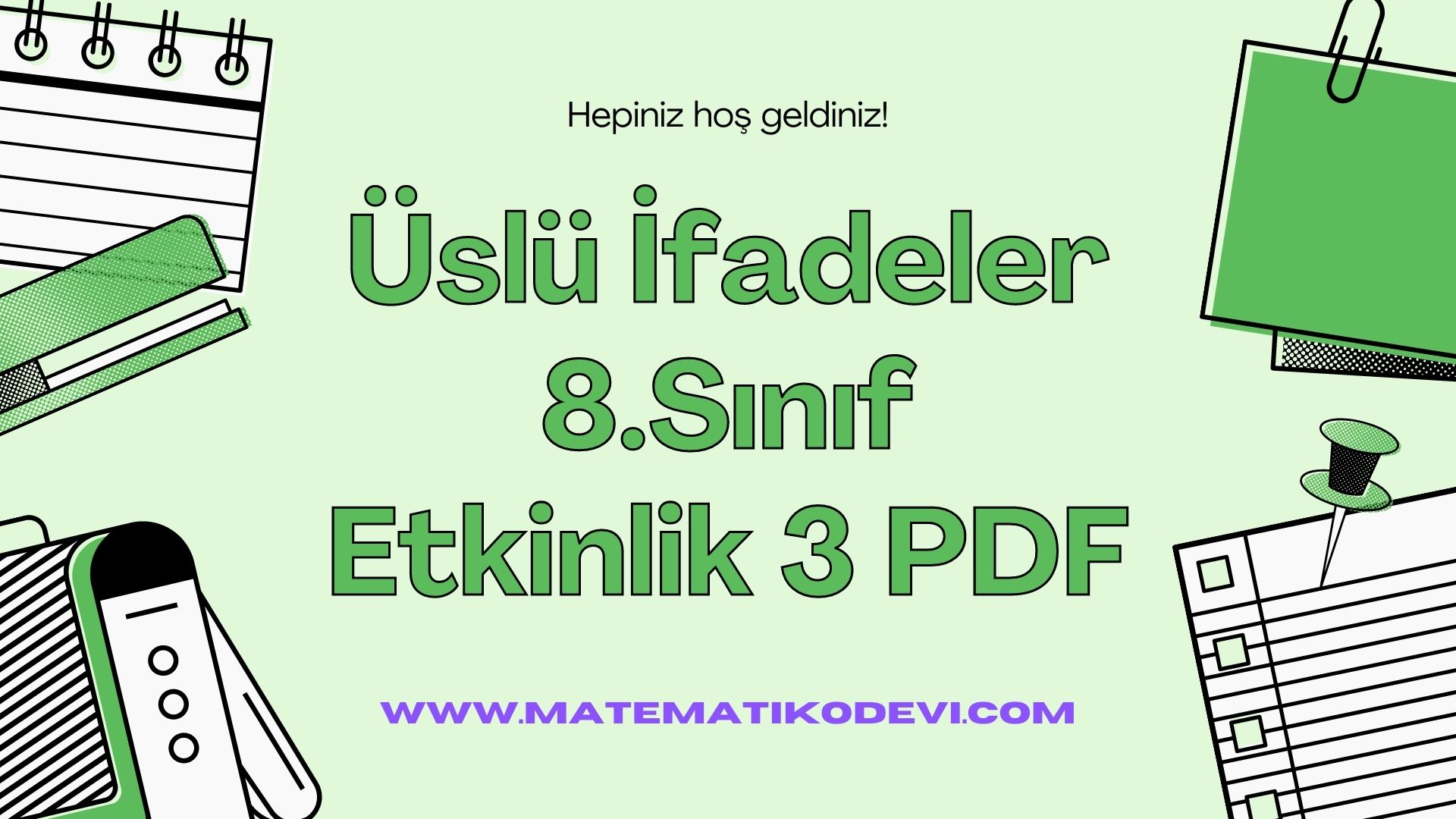 Yesil ve Beyaz Okul Malzemeleri Ilkokul Hakkimda Ilkogretim Egitim Sunumu11