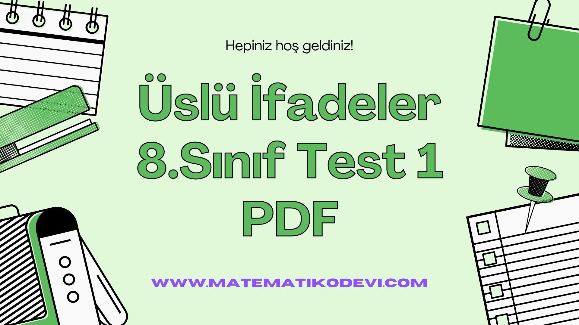 Yesil ve Beyaz Okul Malzemeleri Ilkokul Hakkimda Ilkogretim Egitim Sunumu8