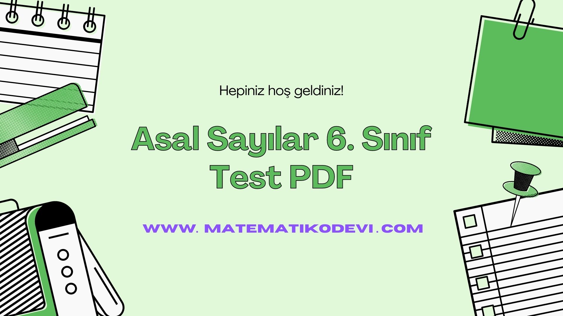 Asal Sayilar 6. Sinif Test PDF