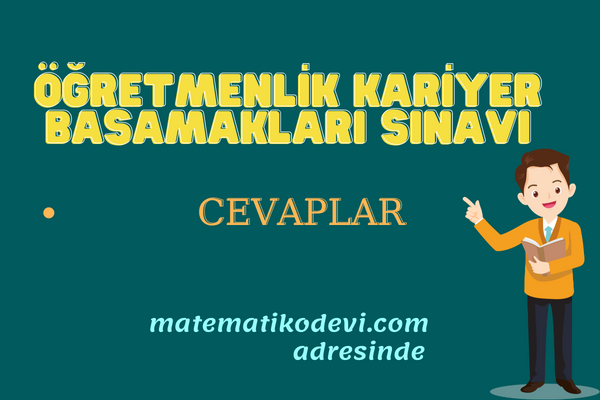 Uzman Öğretmenlik Sınavı Cevapları