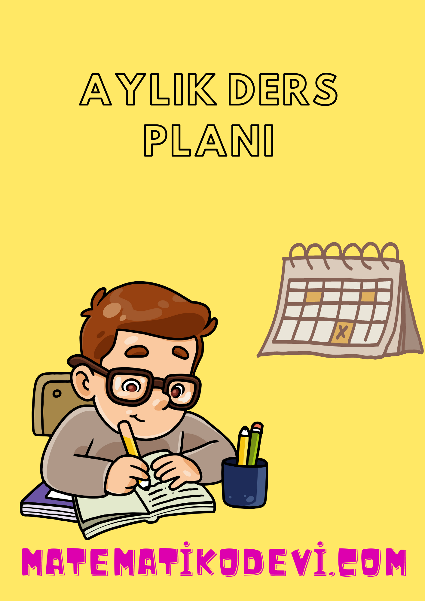 aylik ders plani