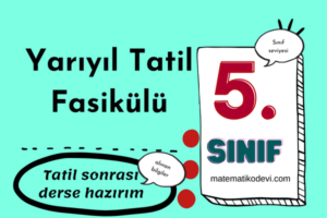 5. Sınıf Yarıyıl Tatil Ödevi