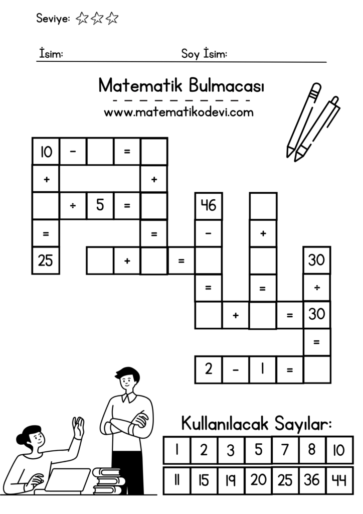 Matematik bulmacasi 1